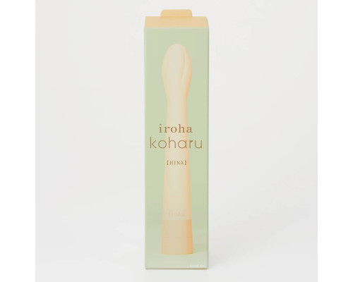 Желтый вибратор Iroha Koharu Hinatsubomi - 16 см.