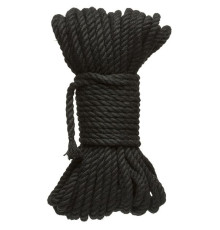 Черная верёвка для связывания и фиксации Bind Tie - 15,24 м.
