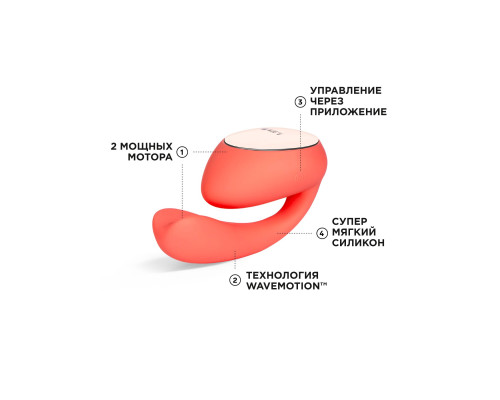 Коралловый вибратор с управлением через приложение Lelo Ida Wave