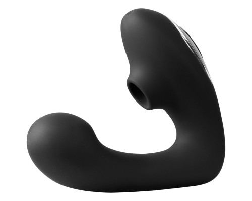 Черный вибратор Greedy Girl Duet