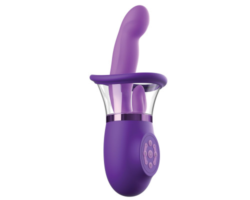 Фиолетовая помпа-вибратор Ultimate Pleasure Pro Plus