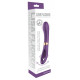 Фиолетовый силиконовый вибратор с функцией фингеринга - 23,5 см.