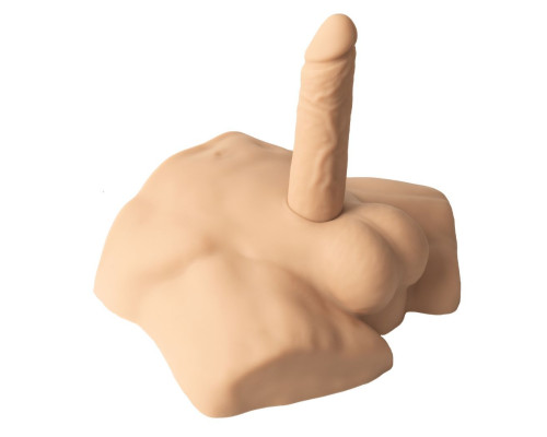 Телесный мужской полуторс с фаллоимитатором SILEXD Apollo S 7