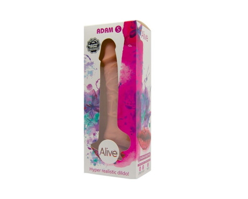 Телесный фаллоимитатор Adam S - 17,7 см.