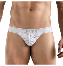 Белые перфорированные трусы-джоки Clever Ambar Jockstrap