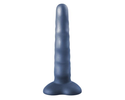 Черный нереалистичный дилдо Unicorn - 17,5 см.