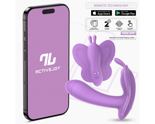 Сиреневый вибростимулятор Wingy для клитора и зоны G