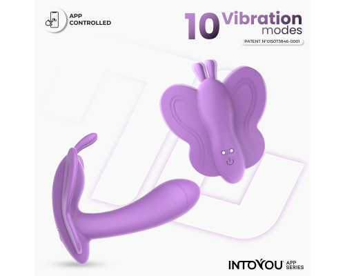 Сиреневый вибростимулятор Wingy для клитора и зоны G