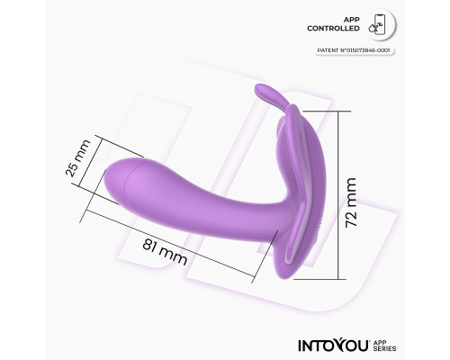 Сиреневый вибростимулятор Wingy для клитора и зоны G