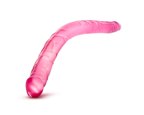 Розовый двусторонний фаллоимитатор B Yours 16  Double Dildo - 40,6 см.