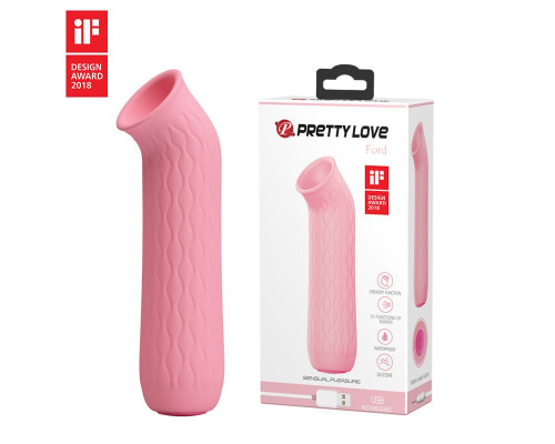 Нежно-розовый вакуумный стимулятор клитора Ford