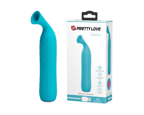 Голубой вакуумный стимулятор клитора Quentin