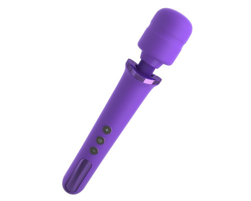 Фиолетовый вибромассажер Rechargeable Power Wand