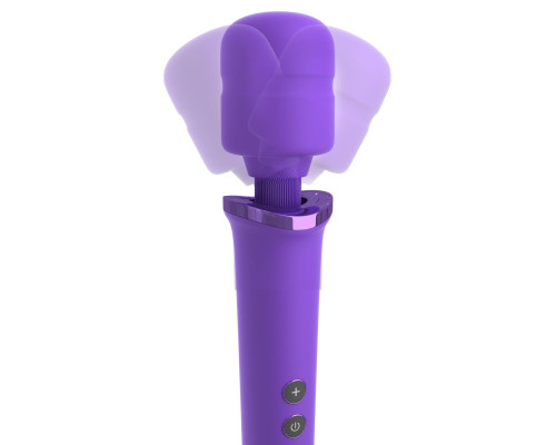 Фиолетовый вибромассажер Rechargeable Power Wand