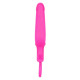 Розовая силиконовая пробка с прорезью Silicone Groove Probe - 10,25 см.