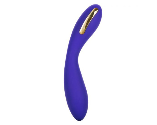 Фиолетовый вибратор с электростимуляцией Intimate E-Stimulator Wand - 21,5 см.