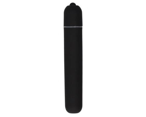 Черная вибропуля Bullet Vibrator Extra Long - 10,5 см.