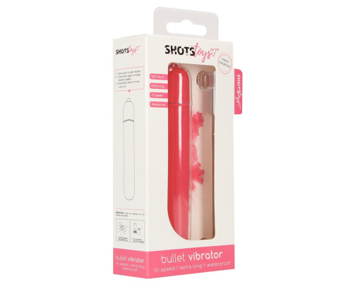 Розовая вибропуля Bullet Vibrator Extra Long - 10,5 см.