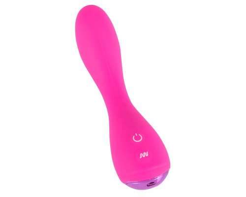 Розовый силиконовый вибратор G-Punkt-Vibrator - 16,7 см.