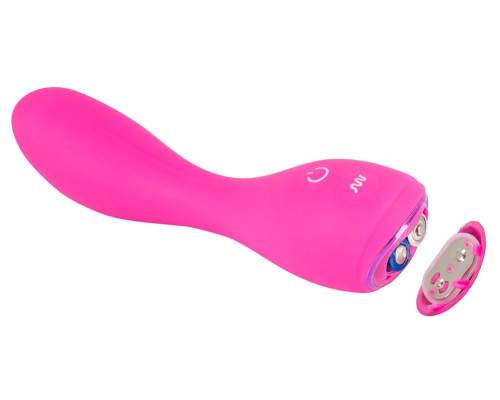 Розовый силиконовый вибратор G-Punkt-Vibrator - 16,7 см.