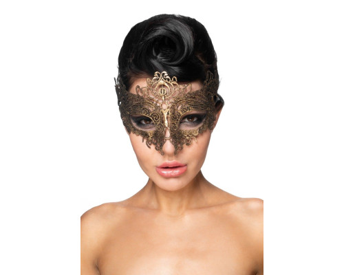 Золотистая карнавальная маска  Шедди