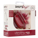 Красное гладкое виброяйцо Vibrating Egg - 8 см.