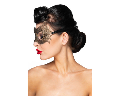Золотистая карнавальная маска  Альхена