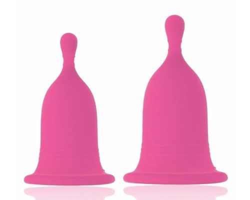 Набор из 2 розовых менструальных чаш Cherry Cup
