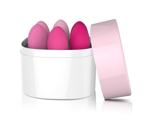 Набор из 6 розовых вагинальных шариков FemmeFit Pelvic Muscle Training Set