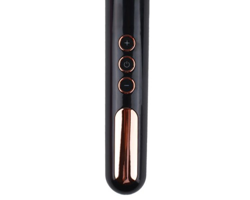 Черный жезловый вибратор Wand Vander - 33,5 см.