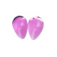 Розовые стеклянные вагинальные шарики в форме капелек