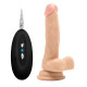 Телесный вибратор-реалистик Vibrating Realistic Cock 7  With Scrotum - 18 см.