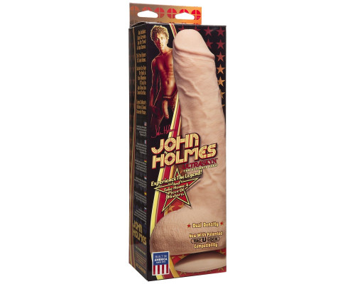 Телесный фаллоимитатор John Holmes ULTRASKYN Realistic Cock with Removable Vac-U-Lock Suction Cup - 25,1 см.