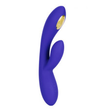 Фиолетовый вибратор с функцией электростимуляции Intimate E-Stimulator Dual Wand - 21,5 см.