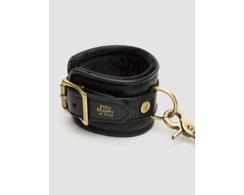 Черные наручники Bound to You Faux Leather Wrist Cuffs