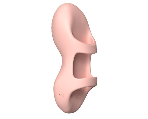 Персиковая вибронасадка на палец Aliot