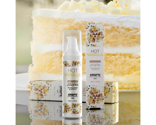Разогревающее массажное масло с ароматом ванили Gourmet Hot Vanilla - 50 мл.