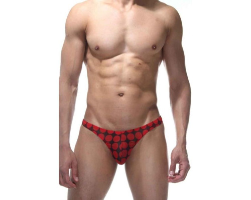 Мужские трусы-тонга в крупный горох