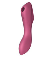Малиновый вакуум-волновой вибростимулятор Satisfyer Curvy Trinity 3