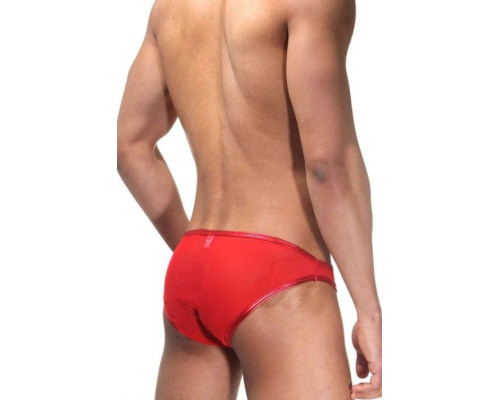 Мужские трусы-слипы с блестящей окантовкой