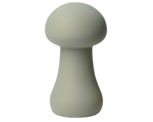 Зеленый перезаряжаемый клиторальный стимулятор-грибочек Mushroom