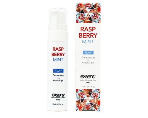 Возбуждающий гель Raspberry Mint с ароматом малины и мяты - 15 мл.