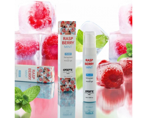 Возбуждающий гель Raspberry Mint с ароматом малины и мяты - 15 мл.