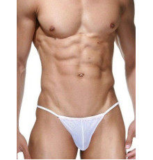 Мужские трусы-стринги с легкой рюшевой отделкой