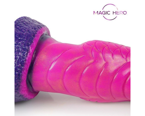 Розовый фантазийный фаллоимитатор - 17,5 см.