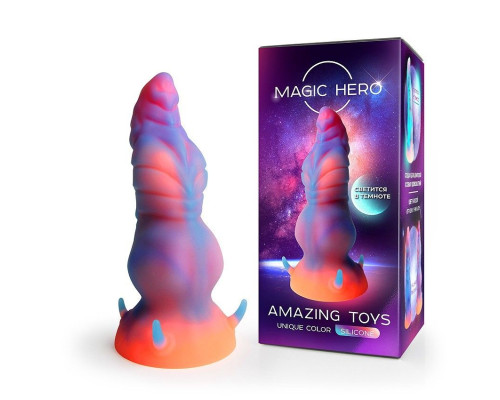 Светящийся в темноте фантазийный стимулятор - 20 см.