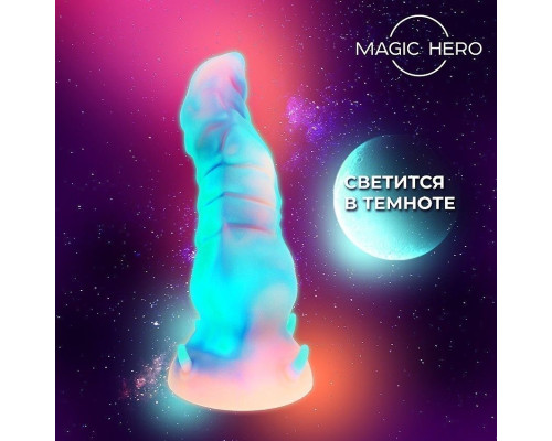 Светящийся в темноте фантазийный стимулятор - 20 см.