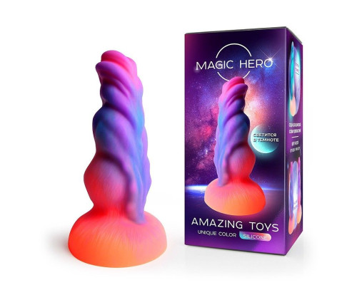 Светящийся в темноте фантаийный стимулятор - 20 см.