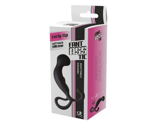 Черный массажер простаты Fantasstic Prostate Stimulator - 13,5 см.