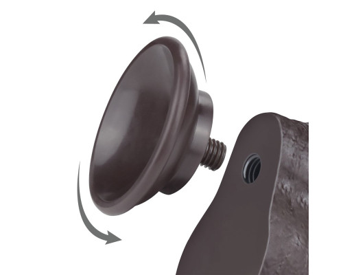 Коричневый фаллоимитатор-реалистик 7.5 Sliding Skin Dual Layer Dong - 19,5 см.